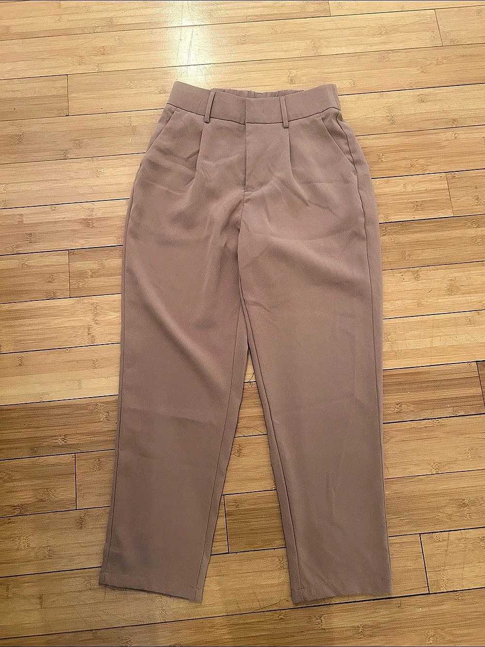 Halara Flex High Waisted Pleated Pocket Wide Leg Crepe Work Pants Straight Leg
